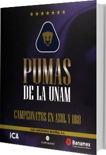 PUMAS DE LA UNAM CAMPEONATOS EN AZUL ORO LIBRERÍA DEPORTIVA ADRIAN PORRAZ